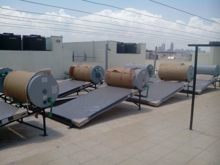 DG Oasis Apartments Solar Water Heater Panels 